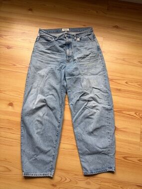 Agolde Light Blue Barrel Relaxed Jeans 29